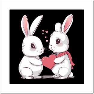 Valentine Bunny Posters and Art